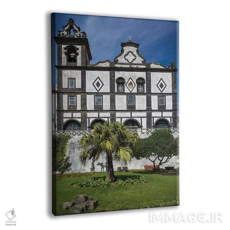 تابلو دکوراتیو Azores, Faial Island, Horta. Igreja de Sao Francisco exte… اثر والتر بیبیکوف - نمای پرسپکتیو محصول