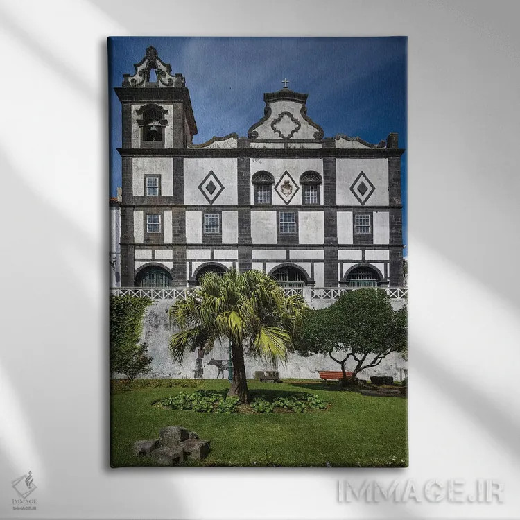 تابلو دکوراتیو Azores, Faial Island, Horta. Igreja de Sao Francisco exte… اثر والتر بیبیکوف - نمای روبهرو روی دیوار
