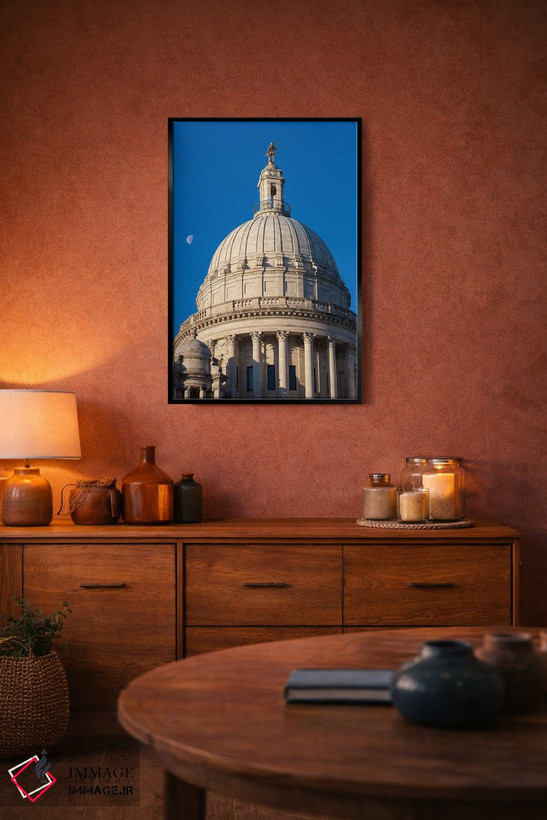 تابلو دکوراتیو Rhode Island, Providence, Rhode Island State House,آمریکا… اثر والتر بیبیکوف - D4B