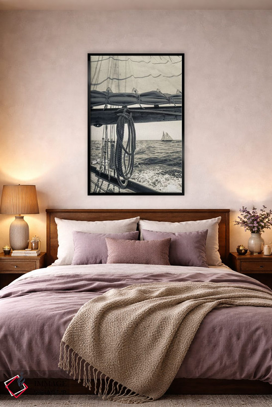 تابلو دکوراتیو Massachusetts, Cape Ann, Gloucester, schooner sailing shi… اثر والتر بیبیکوف - D3B