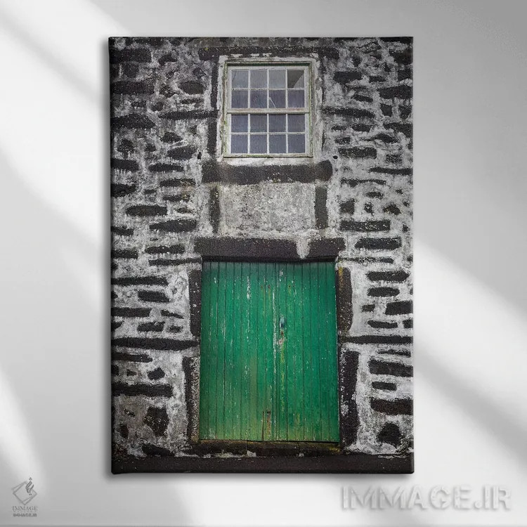 تابلو دکوراتیو Azores, Pico Island, Porto Cachorro. Old fishing communit… اثر والتر بیبیکوف - نمای روبهرو روی دیوار