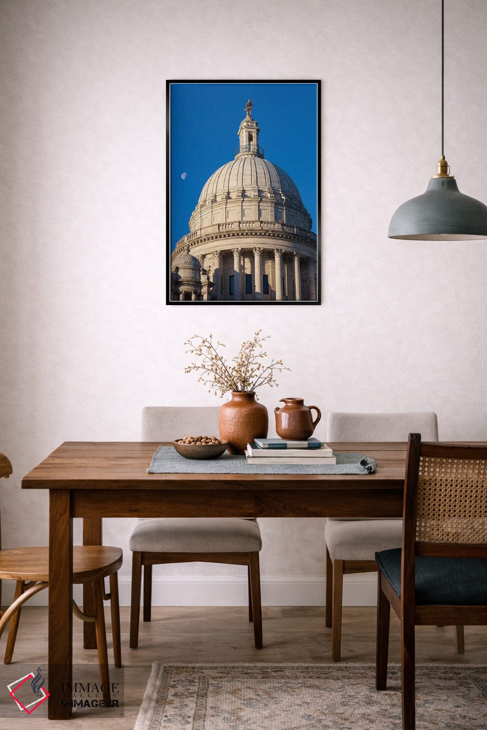 تابلو دکوراتیو Rhode Island, Providence, Rhode Island State House,آمریکا… اثر والتر بیبیکوف - D6B