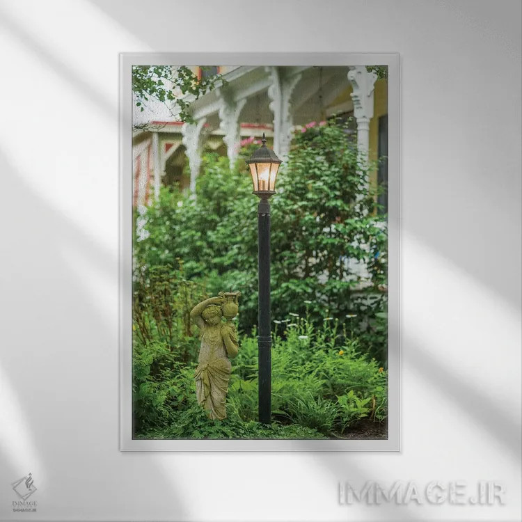 تابلو دکوراتیو New Jersey, Cape May. Victorian house detail.,آمریکا، نیو… اثر والتر بیبیکوف - نمای قابدار سفید