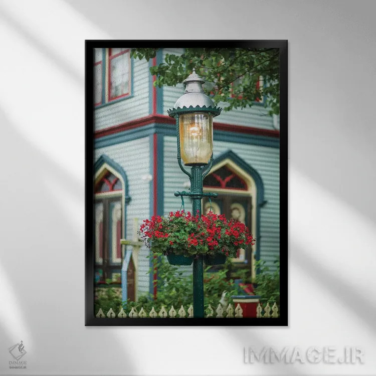 تابلو دکوراتیو New Jersey, Cape May. Victorian house detail.,آمریکا، نیو… اثر والتر بیبیکوف - نمای قابدار مشکی