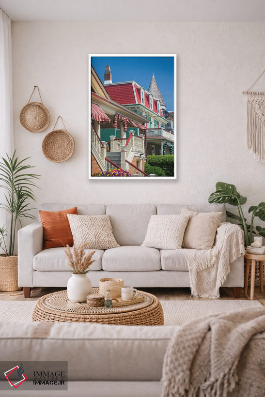 تابلو دکوراتیو New Jersey, Cape May. Victorian house detail.,آمریکا، نیو… اثر والتر بیبیکوف - D1W