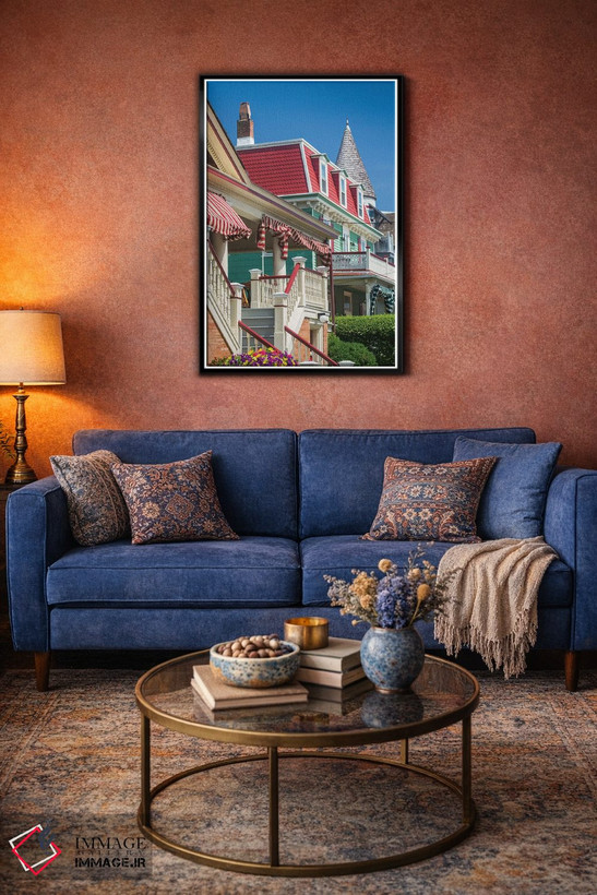 تابلو دکوراتیو New Jersey, Cape May. Victorian house detail.,آمریکا، نیو… اثر والتر بیبیکوف - D3B