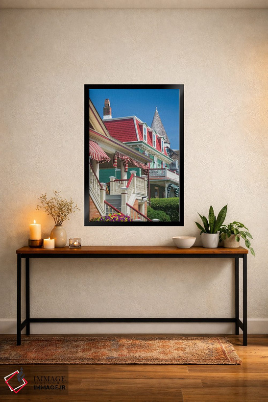 تابلو دکوراتیو New Jersey, Cape May. Victorian house detail.,آمریکا، نیو… اثر والتر بیبیکوف - D4B