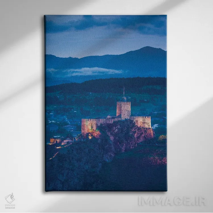 تابلو دکوراتیو Akhaltsikhe. Town view with Rabati Fortress.,گرجستان، آخا… اثر والتر بیبیکوف - نمای روبهرو روی دیوار