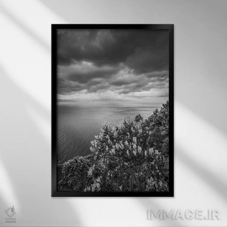 تابلو دکوراتیو Azores, Pico Island, Terra Alta. Miradouro da Terra Alta… اثر والتر بیبیکوف - نمای قابدار مشکی