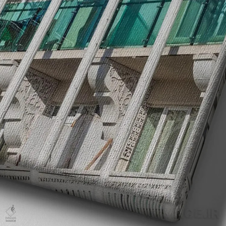 تابلو دکوراتیو Kakheti, Telavi. Erekle Meoris Street.,گرجستان، کاختی، تل… اثر والتر بیبیکوف - نمای نزدیک بافت بوم