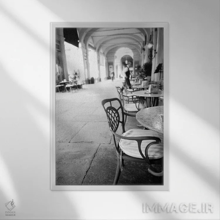 تابلو دکوراتیو Turin, Piedmont Region, Italy,کافه روباز، تورین، منطقه پی… اثر والتر بیبیکوف - نمای قابدار سفید