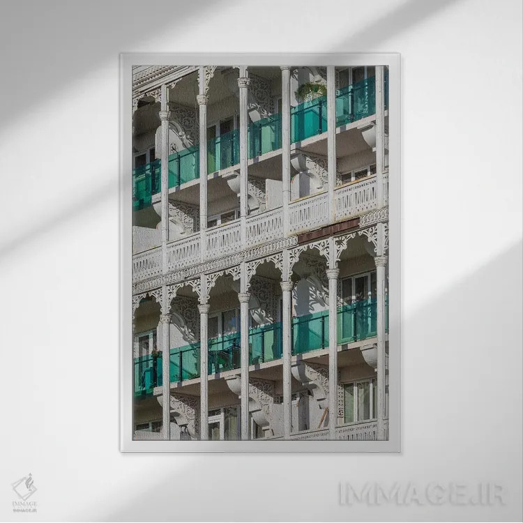 تابلو دکوراتیو Kakheti, Telavi. Erekle Meoris Street.,گرجستان، کاختی، تل… اثر والتر بیبیکوف - نمای قابدار سفید