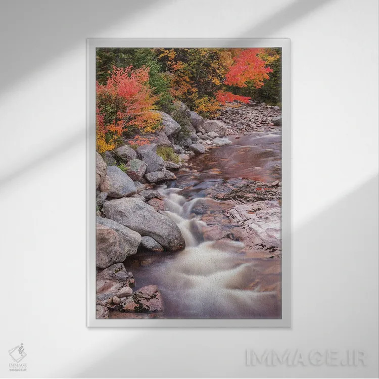 تابلو دکوراتیو Nova Scotia, Cabot Trail. Neils Harbour, Cape Breton High… اثر والتر بیبیکوف - نمای قابدار سفید