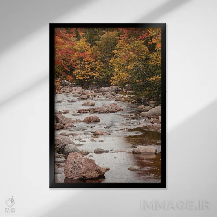 تابلو دکوراتیو Nova Scotia, Cabot Trail. Neils Harbour, Cape Breton High… اثر والتر بیبیکوف - نمای قابدار مشکی