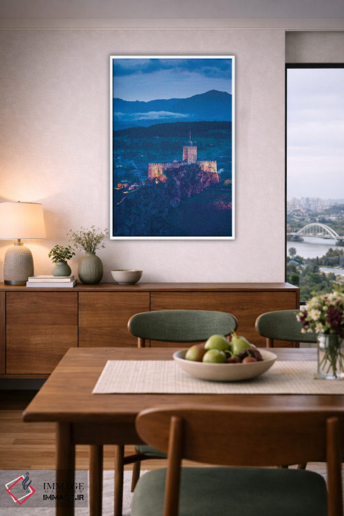 تابلو دکوراتیو Akhaltsikhe. Town view with Rabati Fortress.,گرجستان، آخا… اثر والتر بیبیکوف - D6W