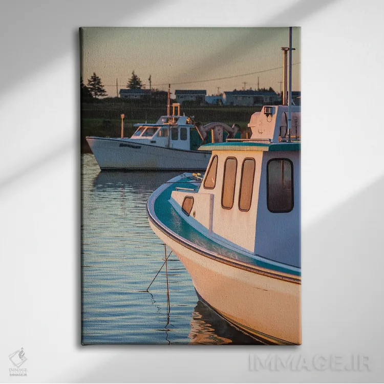 تابلو دکوراتیو Prince Edward Island, Malpeque. Small fishing harbor.,کان… اثر والتر بیبیکوف - نمای روبهرو روی دیوار