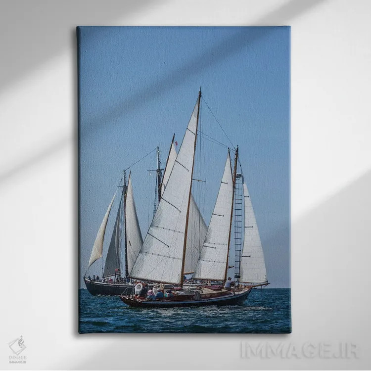 تابلو دکوراتیو Massachusetts, Cape Ann, Gloucester. Gloucester Schooner… اثر والتر بیبیکوف - نمای روبهرو روی دیوار