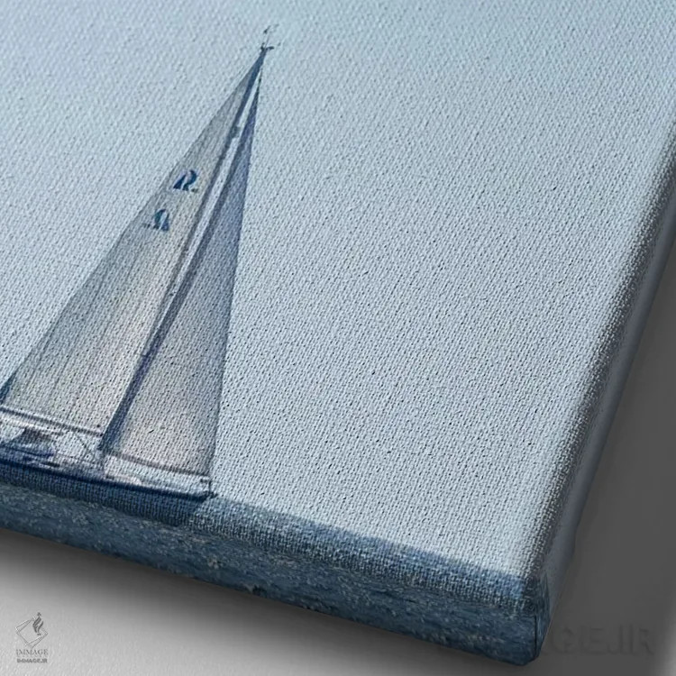 تابلو دکوراتیو Massachusetts, Cape Ann, Gloucester. Gloucester Schooner… اثر والتر بیبیکوف - نمای نزدیک بافت بوم