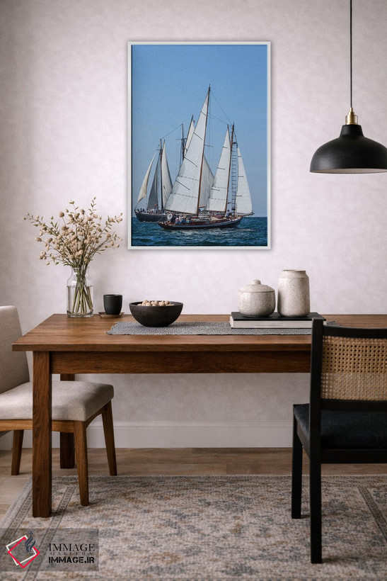 تابلو دکوراتیو Massachusetts, Cape Ann, Gloucester. Gloucester Schooner… اثر والتر بیبیکوف - D3W