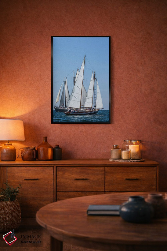 تابلو دکوراتیو Massachusetts, Cape Ann, Gloucester. Gloucester Schooner… اثر والتر بیبیکوف - D5B