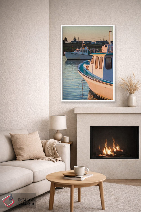 تابلو دکوراتیو Prince Edward Island, Malpeque. Small fishing harbor.,کان… اثر والتر بیبیکوف - D6W