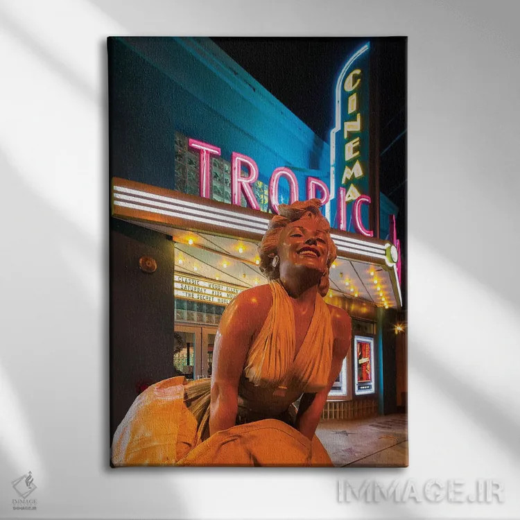 تابلو دکوراتیو Tropic Cinema, Key West, Monroe County, Florida, USA,مجسم… اثر والتر بیبیکوف - نمای روبهرو روی دیوار