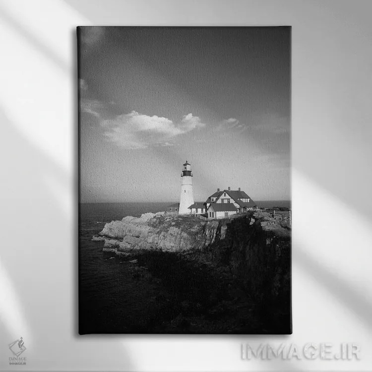 تابلو دکوراتیو Cape Elizabeth, Cumberland County, Maine, USA,فانوس دریای… اثر والتر بیبیکوف - نمای روبهرو روی دیوار