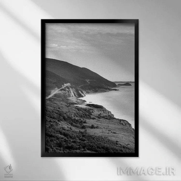 تابلو دکوراتیو Cap-Rouge, Cape Breton Island, Nova Scotia, Canada,منظره… اثر والتر بیبیکوف - نمای قابدار مشکی