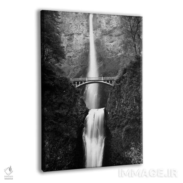 تابلو دکوراتیو Multnomah Falls, Columbia River Gorge, Oregon, USA,پل پیا… اثر والتر بیبیکوف - نمای پرسپکتیو محصول