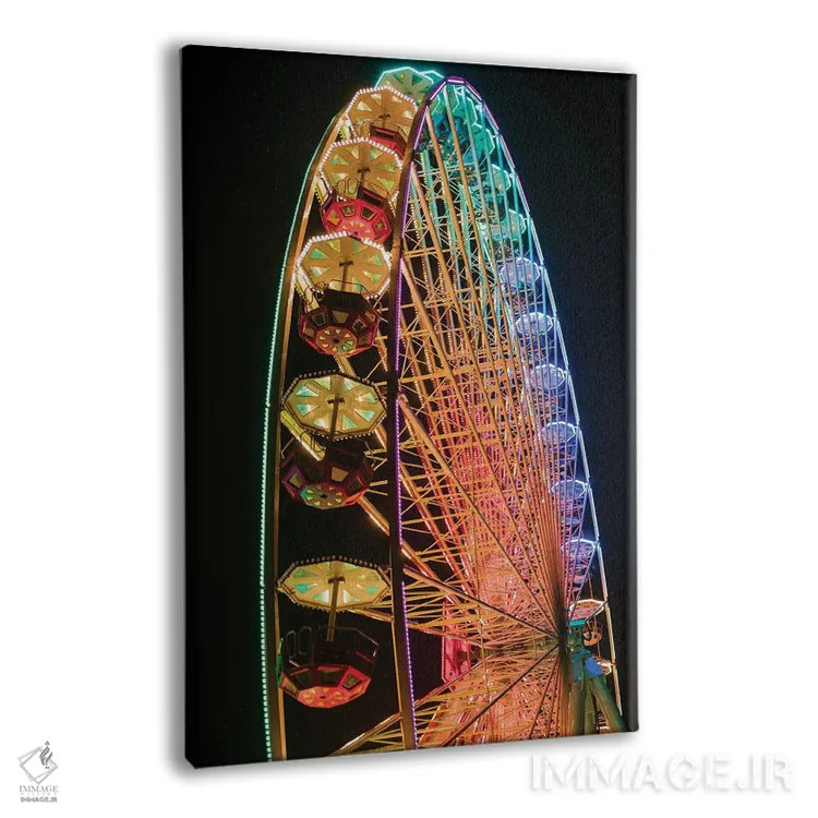 تابلو دکوراتیو Antwerp. Steenplein, Antwerp ferris wheel,بلژیک، آنتورپ.… اثر والتر بیبیکوف - نمای پرسپکتیو محصول
