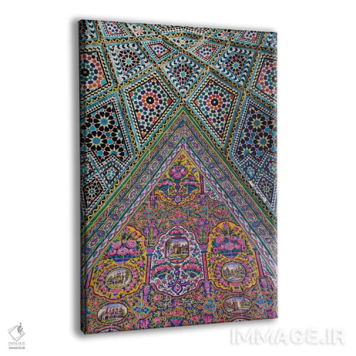 تابلو دکوراتیو Shiraz, Nasir-Al Molk Mosque, Exterior Tilework,ایران، شی… اثر والتر بیبیکوف - نمای پرسپکتیو محصول