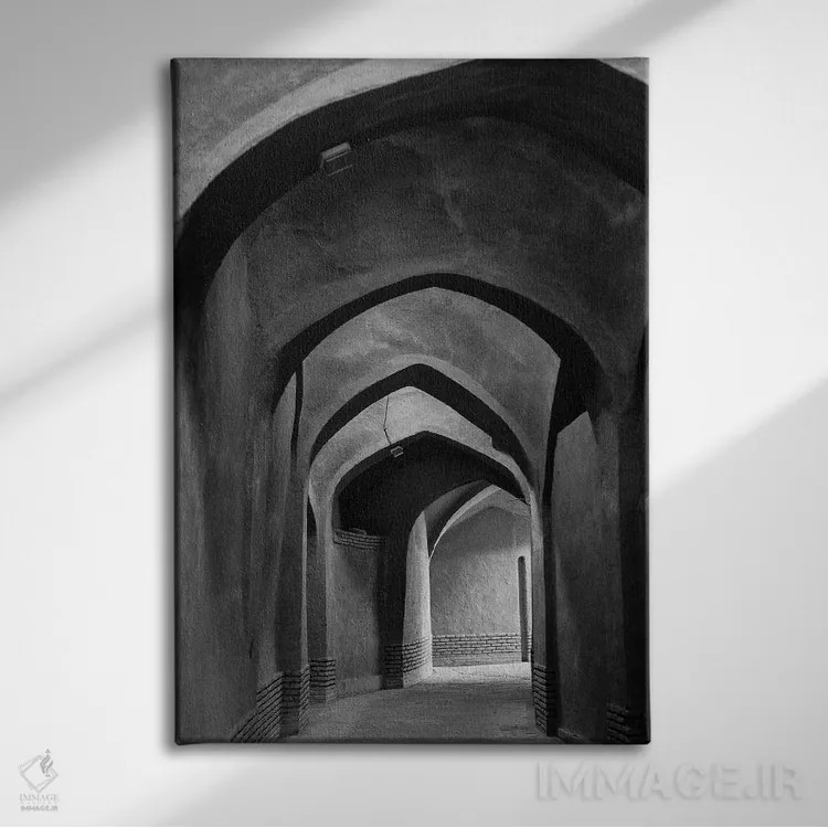 تابلو دکوراتیو Yazd, Arches,ایران، یزد، طاق ها اثر والتر بیبیکوف - نمای روبهرو روی دیوار