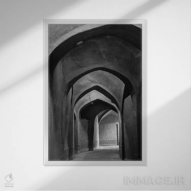 تابلو دکوراتیو Yazd, Arches,ایران، یزد، طاق ها اثر والتر بیبیکوف - نمای قابدار سفید