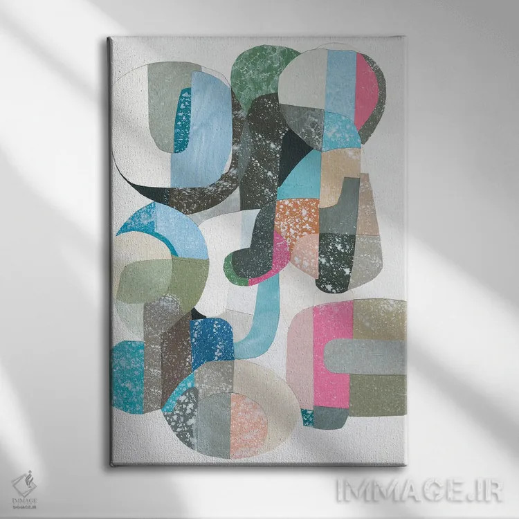 تابلو انتزاعی خواب خیار I اثر کوکو گود - نمای روبهرو روی دیوار