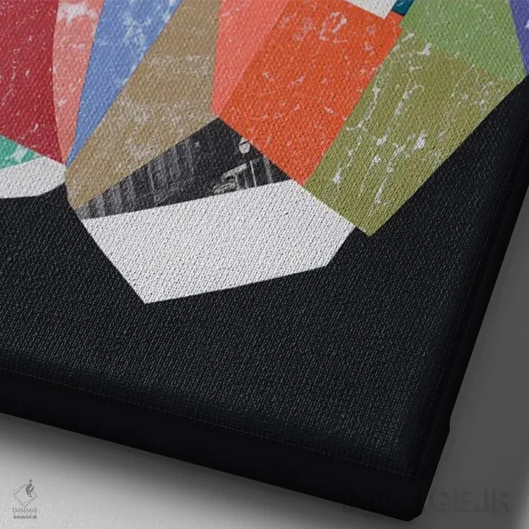 تابلو انتزاعی با من برقص I اثر کوکو گود - نمای نزدیک بافت بوم