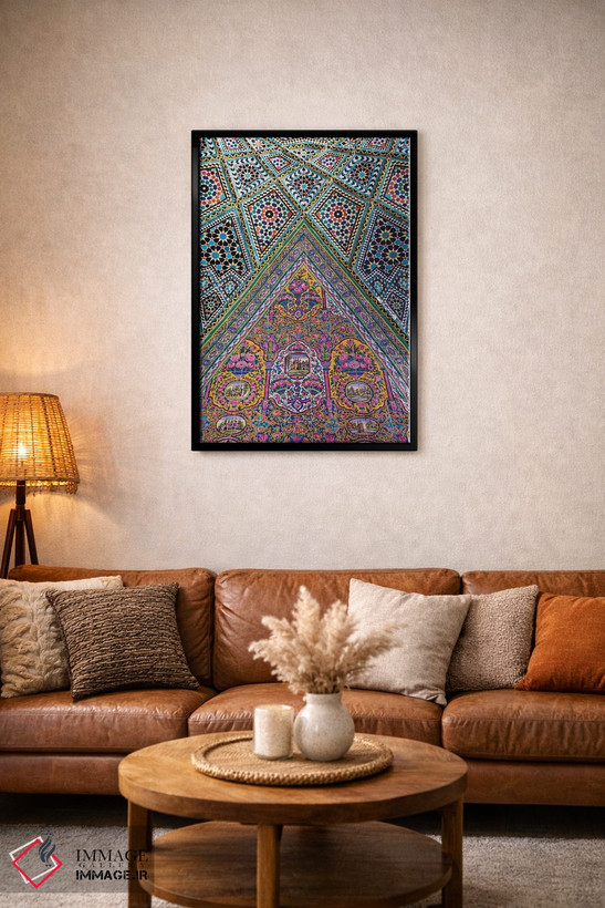 تابلو دکوراتیو Shiraz, Nasir-Al Molk Mosque, Exterior Tilework,ایران، شی… اثر والتر بیبیکوف - D3B