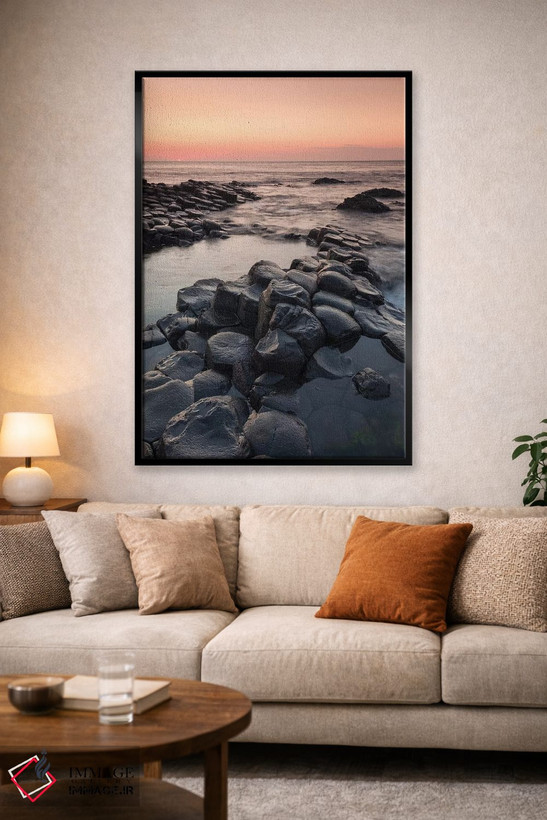 تابلو دکوراتیو County Antrim, Bushmills, Giants Causeway, basalt rock fo… اثر والتر بیبیکوف - D1B