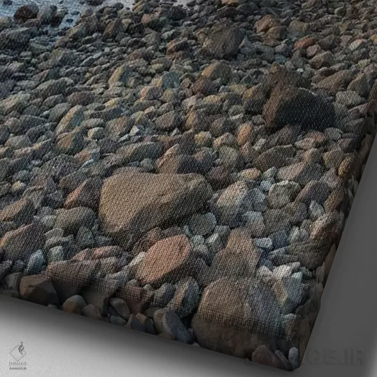 تابلو دکوراتیو North Island, Pungarehu. Cape Egmont, seascape II,نیوزیلن… اثر والتر بیبیکوف - نمای نزدیک بافت بوم