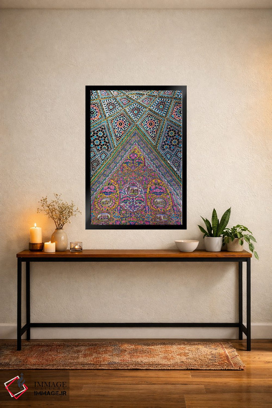 تابلو دکوراتیو Shiraz, Nasir-Al Molk Mosque, Exterior Tilework,ایران، شی… اثر والتر بیبیکوف - D5B