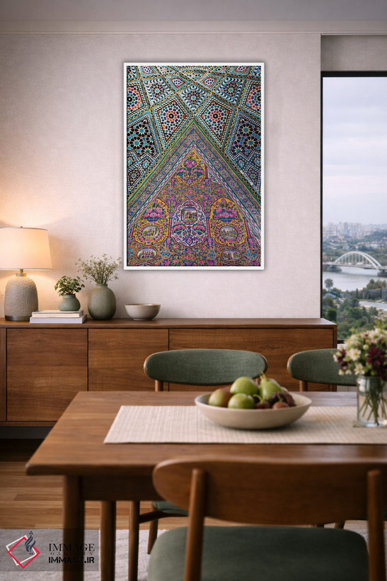 تابلو دکوراتیو Shiraz, Nasir-Al Molk Mosque, Exterior Tilework,ایران، شی… اثر والتر بیبیکوف - D6W