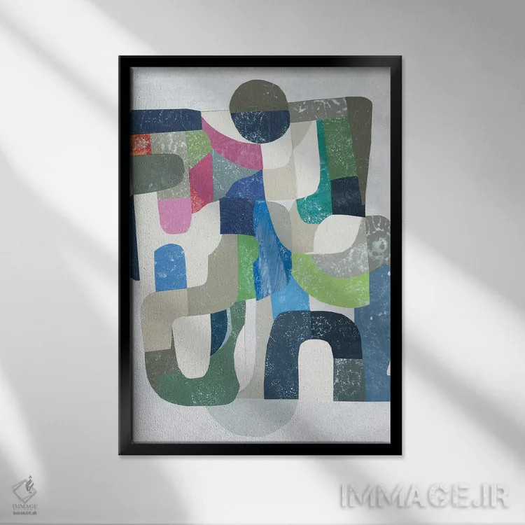 تابلو انتزاعی خواب خیار II اثر کوکو گود - نمای قابدار مشکی