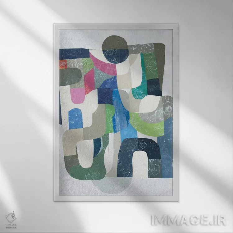 تابلو انتزاعی خواب خیار II اثر کوکو گود - نمای قابدار سفید