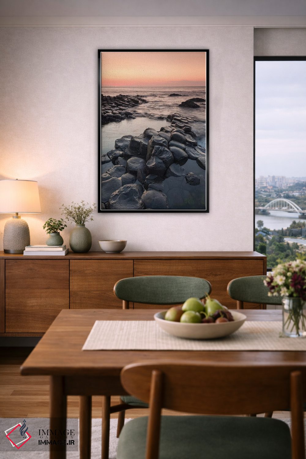 تابلو دکوراتیو County Antrim, Bushmills, Giants Causeway, basalt rock fo… اثر والتر بیبیکوف - D6B