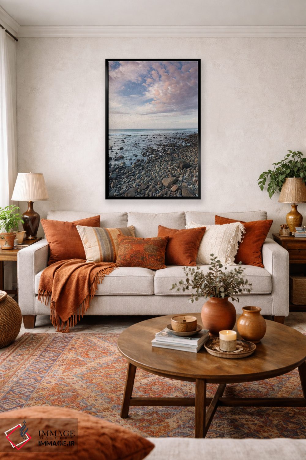 تابلو دکوراتیو North Island, Pungarehu. Cape Egmont, seascape II,نیوزیلن… اثر والتر بیبیکوف - D3B