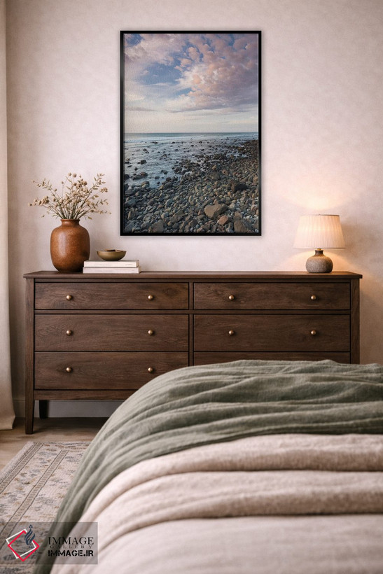 تابلو دکوراتیو North Island, Pungarehu. Cape Egmont, seascape II,نیوزیلن… اثر والتر بیبیکوف - D4B