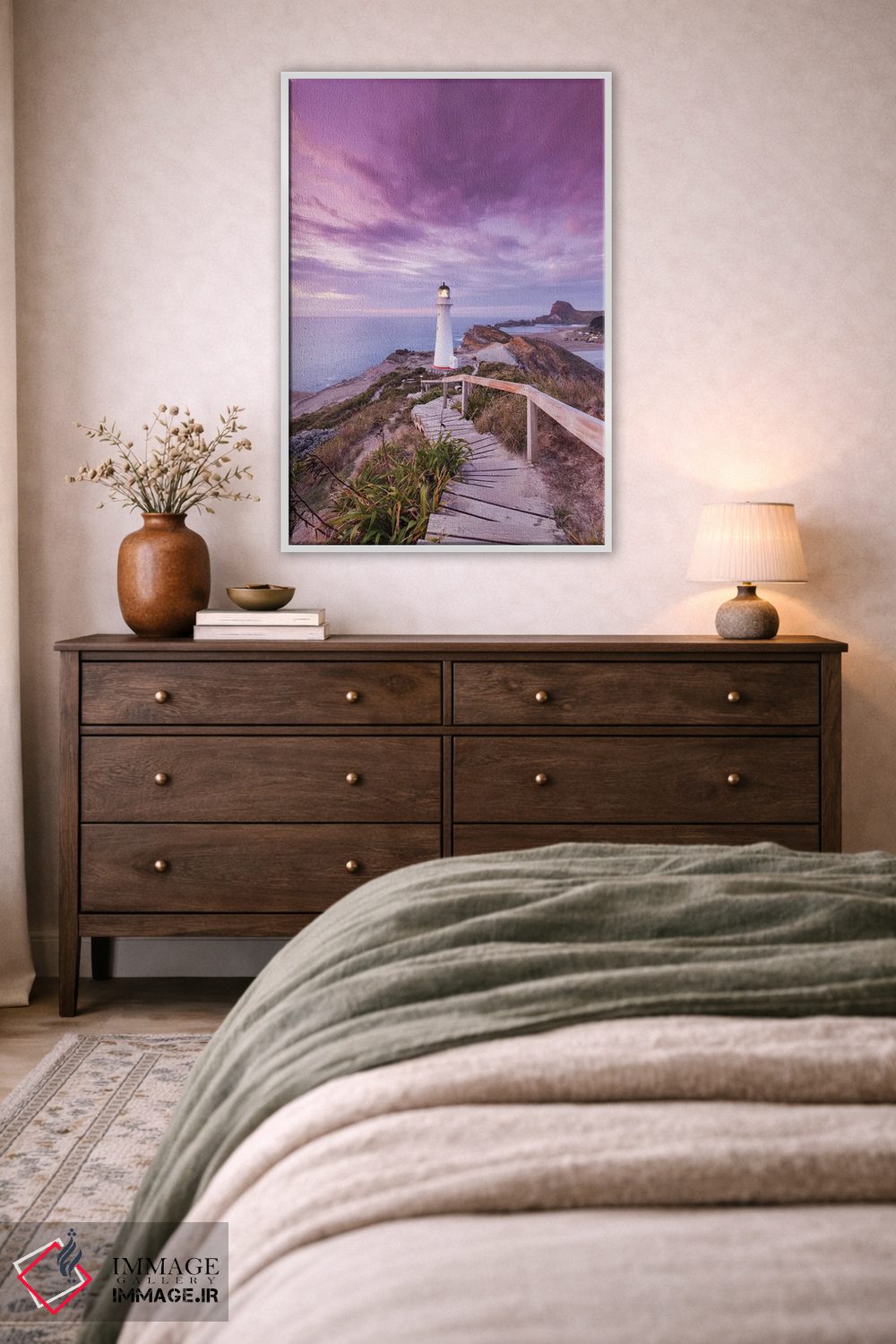 تابلو دکوراتیو North Island, Castlepoint. Castlepoint Lighthouse I,نیوزی… اثر والتر بیبیکوف - D3W
