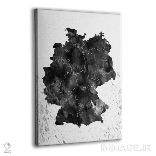 تابلو دکوراتیو نمای سیاه و سفید آلمان اثر وال دکور ادیکت - نمای پرسپکتیو محصول