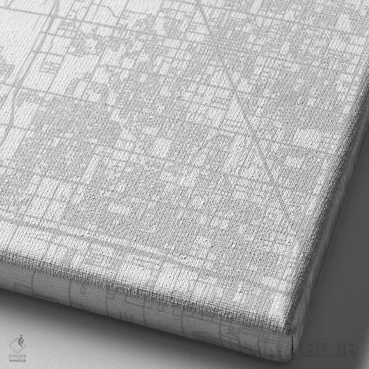 تابلو دکوراتیو California, City Map Minimal Style,نقشه مینیمال شهر گلند… اثر وال دکور ادیکت - نمای نزدیک بافت بوم