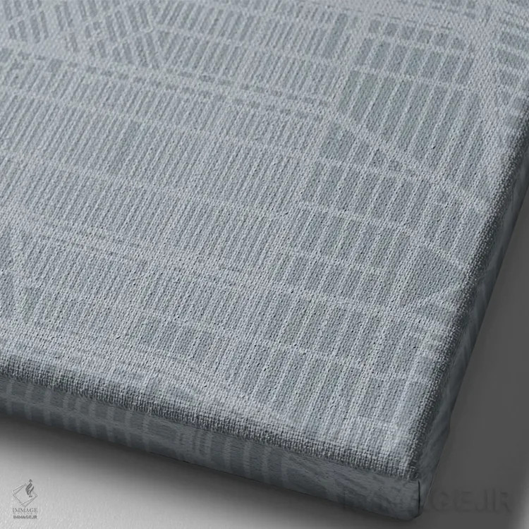 تابلو دکوراتیو California City Map Grey Blue Style,نقشه شهر بورلی هیلز… اثر وال دکور ادیکت - نمای نزدیک بافت بوم