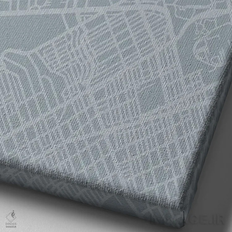 تابلو دکوراتیو California City Map Grey Blue Style,نقشه شهر برنتوود، کا… اثر وال دکور ادیکت - نمای نزدیک بافت بوم